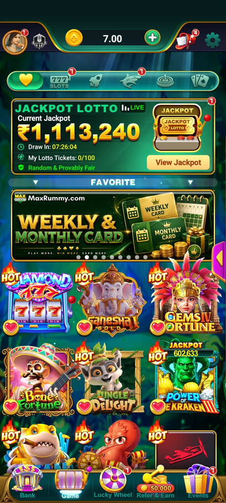 ALL GAMES
MAX RUMMY